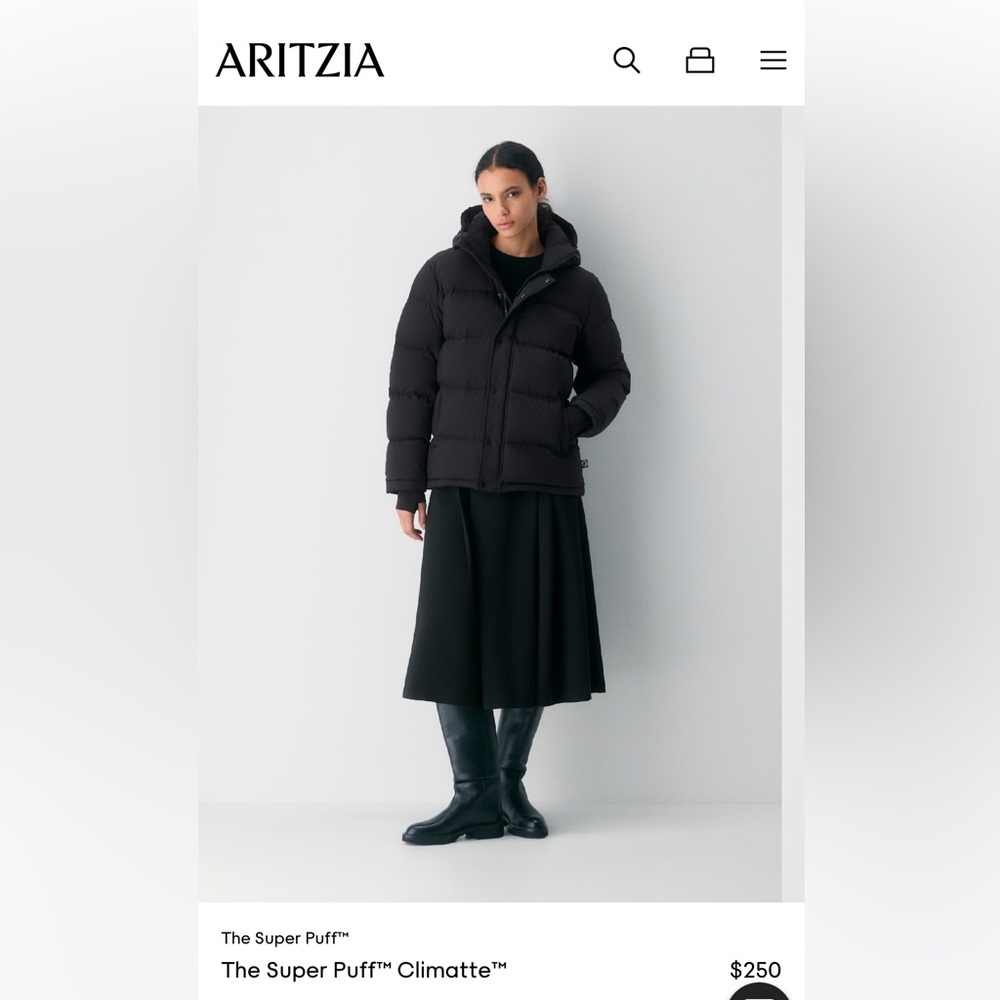 Aritzia super puff climatte